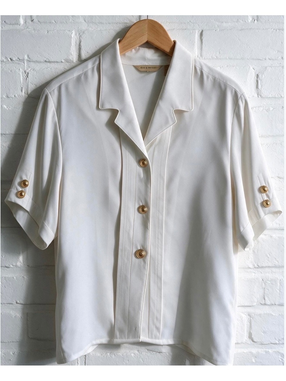 Vintage Hill & Archer White Button Down Blouse. Size 18